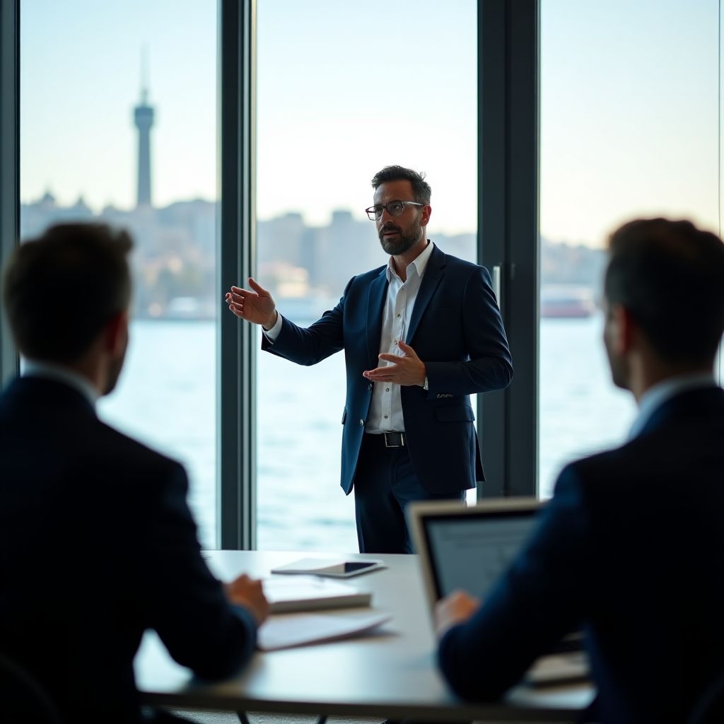 Business coaching session in progress